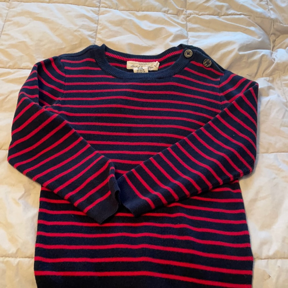 Perfect striped holiday boys sweater!